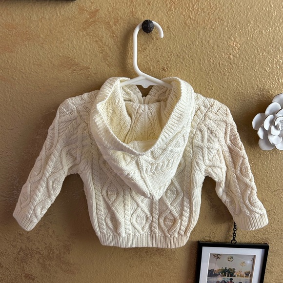 Stacy Claire Boyd White Knit Zipup - Picture 2 of 4